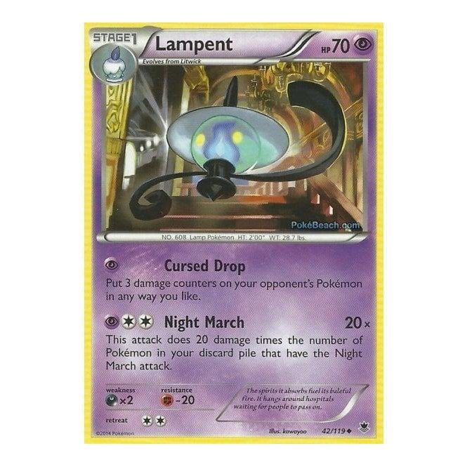 Pokemon Single Card XY - PHANTOM FORCES (Reverse Holo) - 042/119 : Lampent | Chaos Cards Pokemon Single Card XY - PHANTOM FORCES (Reverse Holo) - 042/119 : Lampent | Chaos Cards
