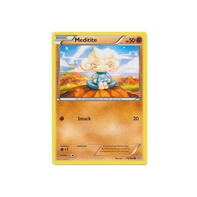 Pokemon Single Card XY - PRIMAL CLASH - 079/160 : Meditite | Chaos Cards Pokemon Single Card XY - PRIMAL CLASH - 079/160 : Meditite | Chaos Cards