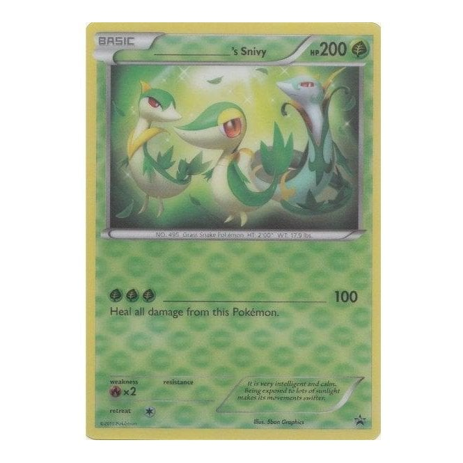 Pokemon Single Promotional Card - Snivy (3D JUMBO) | Chaos Cards