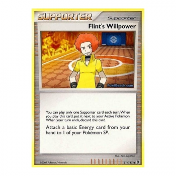 Flint's Willpower : RISING RIVALS 091/111 - Pokemon Single Card