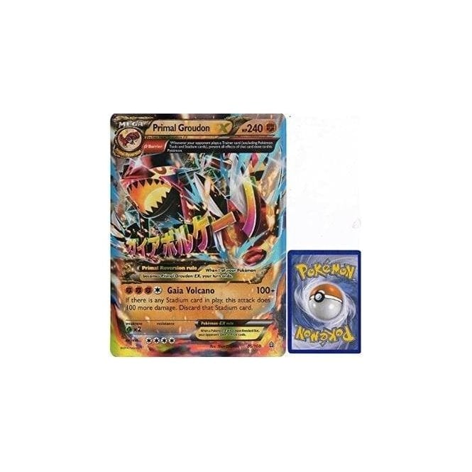 Pokemon Single Promotional Card - Primal Groudon EX (Jumbo Size) 86/160 | Chaos Cards Pokemon Single Promotional Card - Primal Groudon EX (Jumbo Size) 86/160 | Chaos Cards
