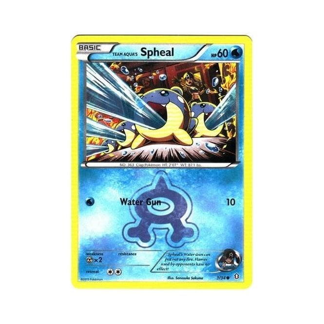 Pokemon Single Card XY - DOUBLE CRISIS - 003/34 : Team Aqua's Spheal | Chaos Cards Pokemon Single Card XY - DOUBLE CRISIS - 003/34 : Team Aqua's Spheal | Chaos Cards