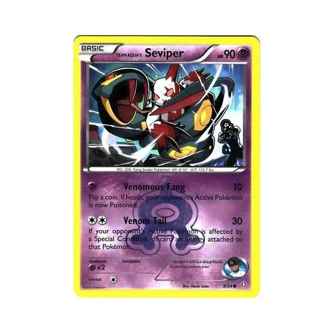 Pokemon Single Card XY - DOUBLE CRISIS - 009/34 : Team Aqua's Seviper | Chaos Cards Pokemon Single Card XY - DOUBLE CRISIS - 009/34 : Team Aqua's Seviper | Chaos Cards