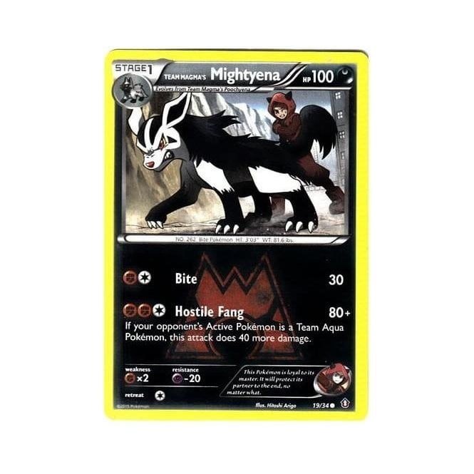 Pokemon Single Card XY - DOUBLE CRISIS - 019/34 : Team Magma's Mightyena | Chaos Cards Pokemon Single Card XY - DOUBLE CRISIS - 019/34 : Team Magma's Mightyena | Chaos Cards