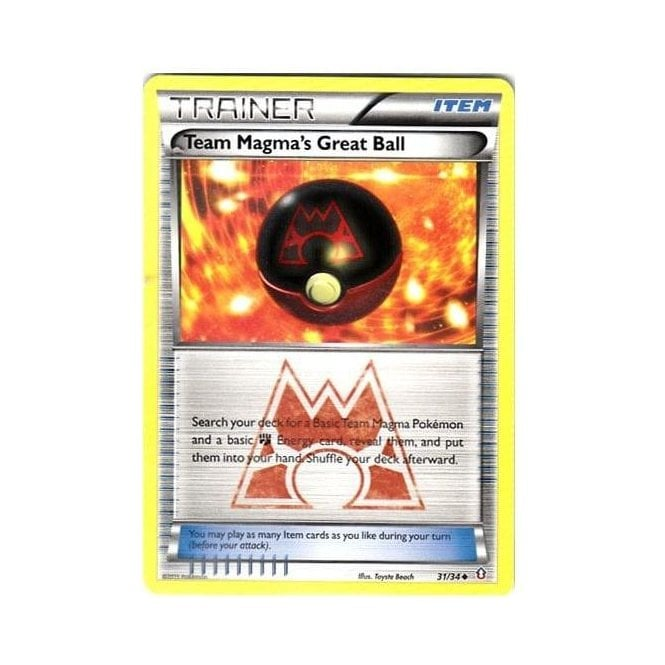 Pokemon Single Card XY - DOUBLE CRISIS - 031/34 : Team Magma's Great Ball | Chaos Cards Pokemon Single Card XY - DOUBLE CRISIS - 031/34 : Team Magma's Great Ball | Chaos Cards