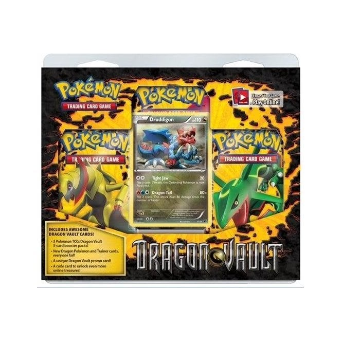 Pokemon 3 Pack Blister Set : Druddigon - Dragon Vault | Chaos Cards Pokemon 3 Pack Blister Set : Druddigon - Dragon Vault | Chaos Cards