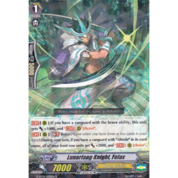Lunarfang Knight, Felax : G-BT14-030 - Cardfight!! Vanguard Single Card