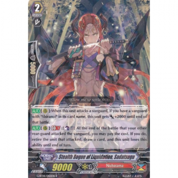 Stealth Rogue of Liquidation, Sadatsugu : G-BT14-042 - Cardfight!! Vanguard Single Card
