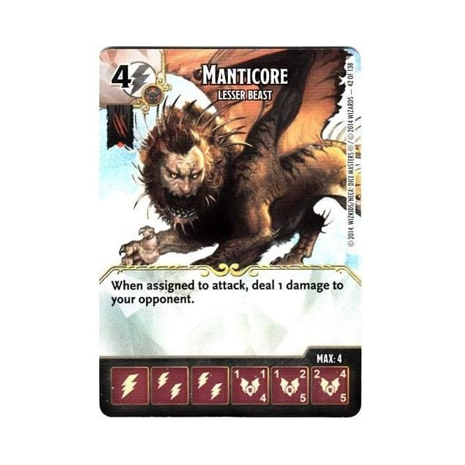 DICE MASTERS Single Card and Dice [004] Battle for Faerun 042/138