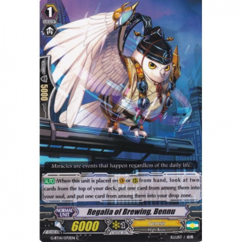 Regalia of Brewing, Bennu : G-BT14-070 - Cardfight!! Vanguard Single Card