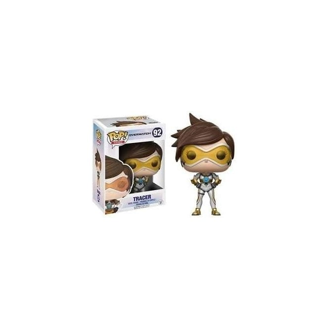 Funko POP Overwatch Posh Tracer 他にはないTHINKGEEKステッカーが箱に付いています。 Funko Overwatch Posh Tracer Pop #92 *