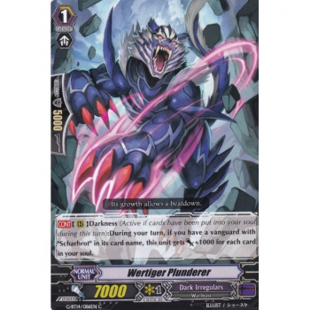 Wertiger Plunderer : G-BT14-086 - Cardfight!! Vanguard Single Card