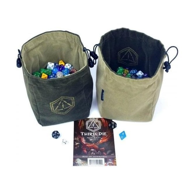 Third Die Standing Dice Bag Bag of Hoarding Extra Large Deep Green