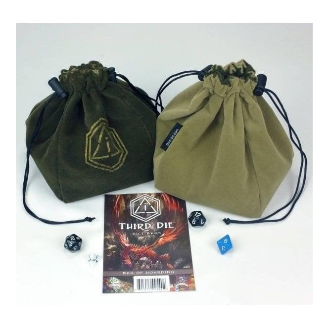 Third Die Standing Dice Bag Bag of Hoarding Extra Large Deep Green