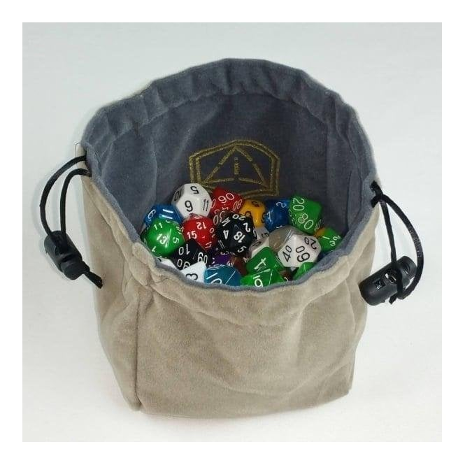 Third Die Standing Dice Bag Steel and Gray Chaos Cards