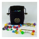 Third Die Standing Dice Bag : Celtic Dragon Dice Bag Deep Brown