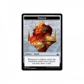 Emblem, Huatli (TOKEN) : RIVALS OF IXALAN TOKEN 05 - Magic the Gathering Single Card