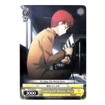 Weiss/Schwarz Single S34 - Fate stay night Unlimited Blade Works E022 : Tinkering with Machines, Shirou