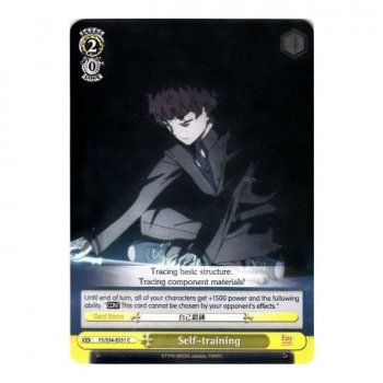 Weiss/Schwarz Single S34 - Fate stay night Unlimited Blade Works E031 : Self-training
