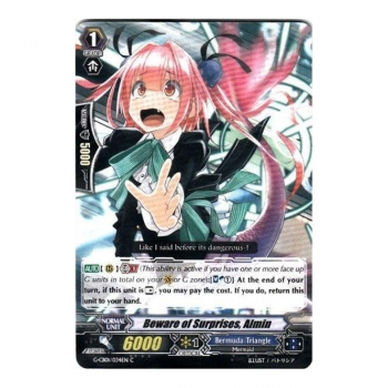Beware of Surprises, Almin : G-CB01-034 - Cardfight!! Vanguard Single Card