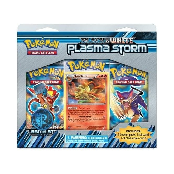Pokemon - Black & White PLASMA STORM : 3 PACK BLISTER SET - NINETALES | Chaos Cards Pokemon - Black & White PLASMA STORM : 3 PACK BLISTER SET - NINETALES | Chaos Cards