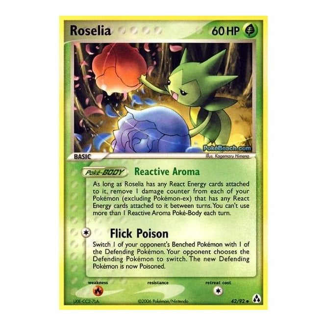 Pokemon Single Card EX LEGEND MAKER - 42/92 : Roselia | Chaos Cards Pokemon Single Card EX LEGEND MAKER - 42/92 : Roselia | Chaos Cards
