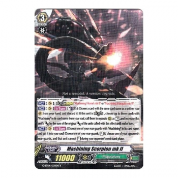 Machining Scorpion mk II : G-BT04-038 - Cardfight!! Vanguard Single Card