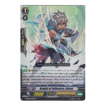 Knight of Influence, Ornas : G-BT08-047 - Cardfight!! Vanguard Single Card