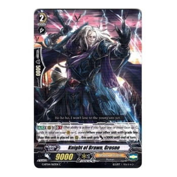 Knight of Brawn, Grosne : G-BT04-063 - Cardfight!! Vanguard Single Card