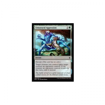 Unnatural Aggression : BATTLE FOR ZENDIKAR 168/274 - Magic the Gathering Single Card