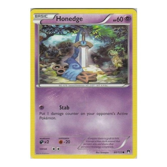 Pokemon Single Card XY - BREAKPOINT - 060/122 : Honedge | Chaos Cards Pokemon Single Card XY - BREAKPOINT - 060/122 : Honedge | Chaos Cards