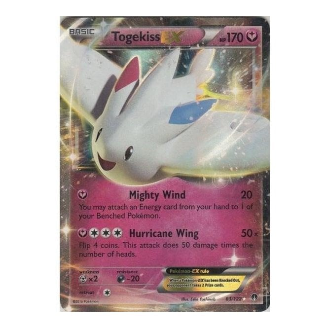 Pokemon Single Card XY BREAKPOINT 083/122 Togekiss EX Chaos Cards