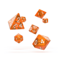 Oakie Doakie Dice Set RPG Translucent - Orange (7) - Image 2