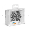 Oakie Doakie Dice Set RPG Marble - Black (7)
