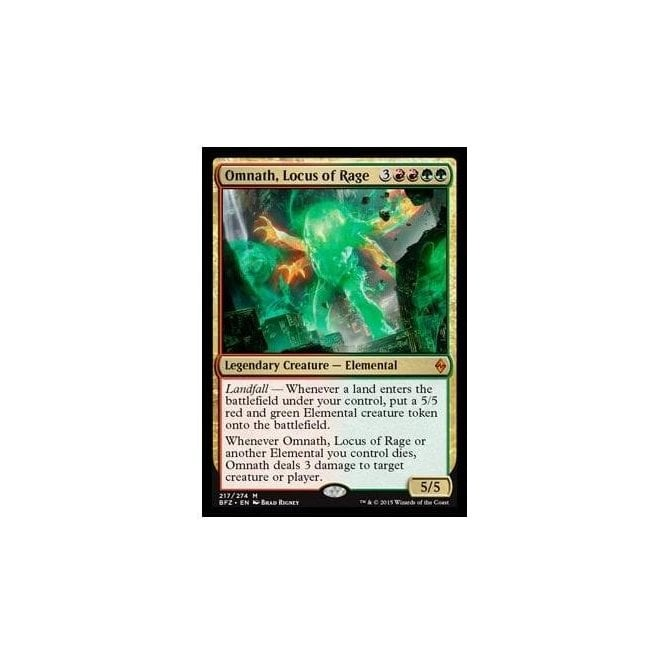 Omnath, Locus of Rage : BATTLE FOR ZENDIKAR 217/274 - Magic the Gathering  Single Card