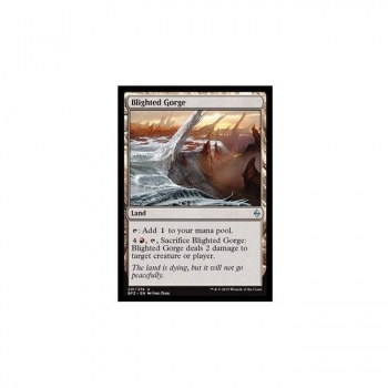 Blighted Gorge : BATTLE FOR ZENDIKAR 231/274 - Magic the Gathering Single Card