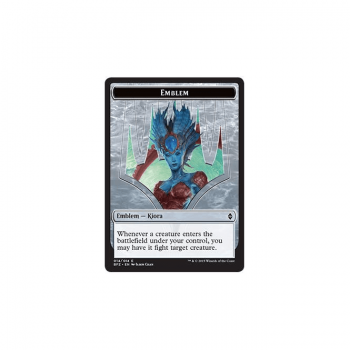 Emblem - Kiora, Master of the Depths (TOKEN) : BATTLE FOR ZENDIKAR TOKEN 14/14 - Magic the Gathering Single Card