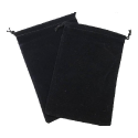 Chessex Small Velour Dice Bag : Black - Image 2
