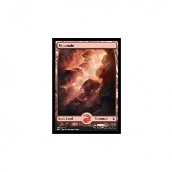 Mountain (Full art) (FOIL) : BATTLE FOR ZENDIKAR 265/274 - Magic the Gathering Single Card