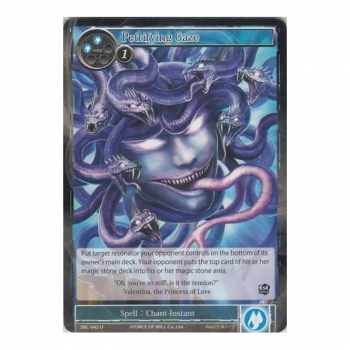 Petrifying Gaze (FOIL) : SKL-042F - Force of Will Single Card