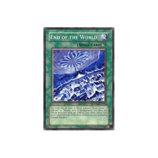 end of the world yugioh card Yu-Gi-Oh! April 2022 Back to Duel Event Game Mat main image 1