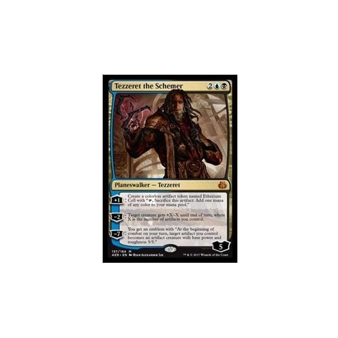 Tezzeret the Schemer (FOIL) : AETHER REVOLT 137/194 - Magic the Gathering Single Card Tezzeret the Schemer (FOIL) : AETHER REVOLT 137/194 - Magic the Gathering Single Card