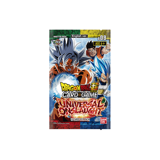 DragonBall Super Card Game - Universal Onslaught Booster Pack (12 cards) | Chaos Cards DragonBall Super Card Game - Universal Onslaught Booster Pack (12 cards) | Chaos Cards