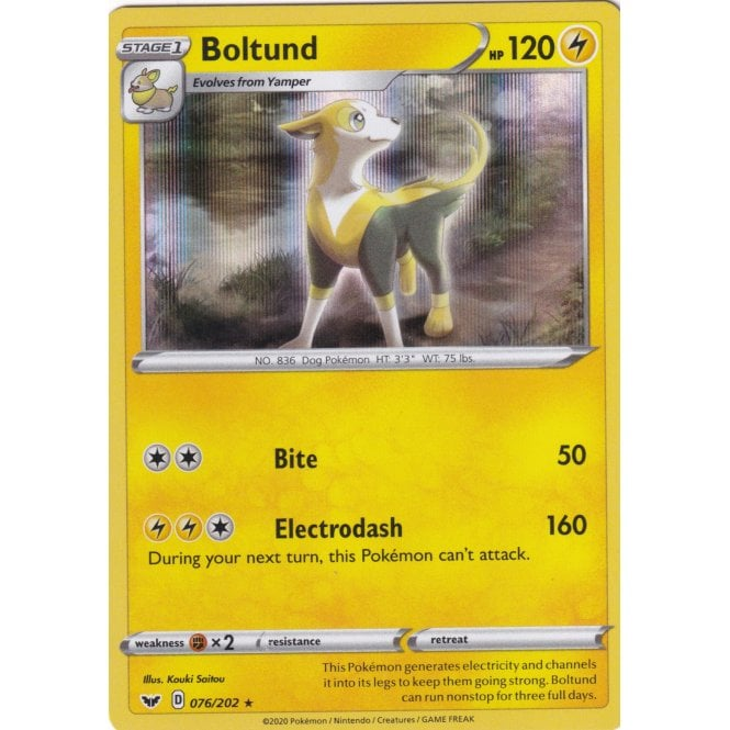 Pokemon Single Card Sword & Shield Base Set - 76/202 : Boltund | Chaos Cards Pokemon Single Card Sword & Shield Base Set - 76/202 : Boltund | Chaos Cards