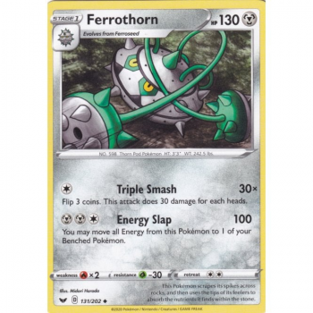 Ferrothorn : SWORD AND SHIELD BASE SET 131/202 - Pokemon Single Card