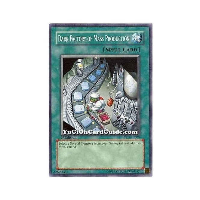 Dark Magician YSD-EN004 1st Edition Common YuGiOh GX 2006 Starter Deck Single Card Common Dark Factory Of Mass Production Ysd En029 Yu-Gi-Oh! Trading Card YSD-EN029 Starter Deck 2006 Dark Magician YSD-EN004 1st Edition Common YuGiOh GX 2006 Starter Deck Single Card Common Dark Factory Of Mass Production Ysd En029 Yu-Gi-Oh! Trading Card YSD-EN029 Starter Deck 2006