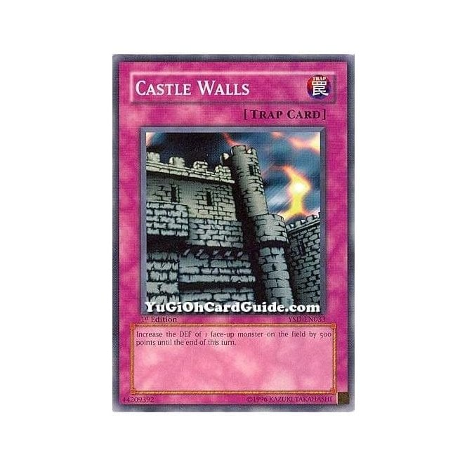 castle walls yugioh card Castle Walls SDK-049 Yu-Gi-Oh! Card Moderate Play Unlimited
