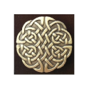 Third Die Standing Dice Bag : Celtic Knot 2 Medallion Dark Brown - Image 3