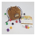 Third Die Standing Dice Bag : Celtic Tree Medallion Light Brown - Image 3